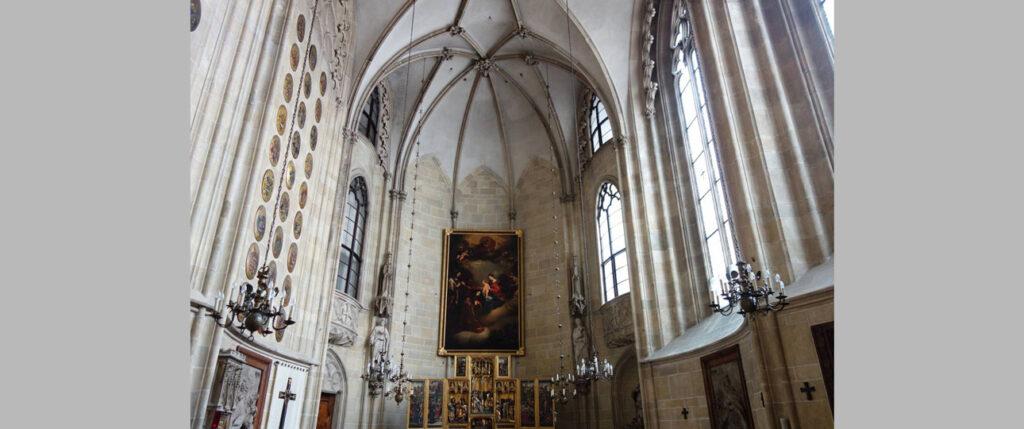Нервюрный свод церкви Тевтонского ордена в Вене